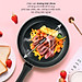 Chảo cạn đáy từ 5 lớp chống dính cao cấp Nagakawa - Dùng trên mọi loại bếp - Hàng chính hãng