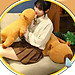 Thú nhồi bông capybara phom nằm đáng yêu - Size từ 60cm đến 90cm - Quà tặng gấu bông chuột lang chảy nước mũi có thể kéo ra được.