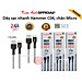 Dây sạc nhanh Ham mer C04 chân cắm Micro (V8) dòng điện 5v-2.4A, dây dù sạc nhanh hàng chính hãng, check Qr kiểm tra