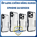 Ốp lưng dành cho iPhone 16 Pro Max, iPhone 16 Pro, iPhone 16 Plus, iPhone 16 hiệu XUNDD trong viền màu, bảo vệ camera, không ố, chống sốc cao cấp - Hàng chính hãng.