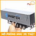 Xe container đồ chơi mô hình xe bồn đầu kéo công ten nơ chở xăng ô tô kim loại cho bé MySun