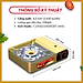 Bếp Gas Mini Cao Cấp Thân Nhôm Alu-m I Van Nam Châm Ngắt Gas An Toàn - Giải Pháp Chống Nổ│Công Suất Mạnh 4.0 kW│Hàng Chính Hãng