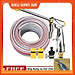 Bộ dây vòi xịt nước rửa xe, tưới cây . tăng áp 3 lần, loại 20m 206701-2 đầu đồng,cút,nối đen + tặng mở chai