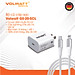 Bộ củ cáp sạc nhanh Volwatt GE-20-SCL 20W hàng chính hãng | Adapter PD Type-C + Cáp Type-C to L 27W, dài 1m – Sạc nhanh cho iPhone/iPad