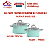 Bộ nồi inox 304 đa lớp liền đáy cao cấp Sunhouse mama SHG702, size 16 20cm, sơn xanh lớp ngoài