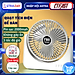 Quạt tích điện để bàn CTFAST F101, quạt mini văn phòng không gây ồn, 3 tốc độ gió, điều chỉnh 270 độ, tặng kèm sticker trang trí, sạc USB - Hàng chính hãng