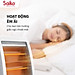 Máy Sưởi Saiko QH-806 2 Bóng 800W Hàng chính hãng