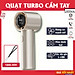 Quạt Cầm Tay Turbo Mini Tích Điện Tốc Độ Gió Mạnh, 100 Chế Độ Làm Mát, Màn Hình LED Hiển Thị Nhỏ Gọn Mang Đi - Hàng nhập khẩu