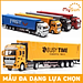 Xe container đồ chơi mô hình xe bồn đầu kéo công ten nơ chở xăng ô tô kim loại cho bé MySun