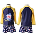 Đồ Bơi Bé Trai Bé Gái Họa Tiết Cá Mập Shark BB037 MayBlue Thun Lạnh Co Giãn Và Không Phai Màu
