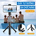 Gậy tự sướng chụp hình quay video chống rung 3 chân có đèn trợ sáng điều khiển từ xa xoay nhiều góc độ loại tốt