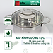 Bộ Nồi Inox 304  bếp từ 3 lớp đáy liền 4 món nắp kính Fivestar tặng 2 muỗng canh