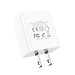 Củ sạc 2.1A Hoco C89 chuôi dẹt nhựa ABS cao cấp 2 cổng Usb dành cho iPhone/iPad - Hàng chính hãng