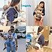 Địu ngồi trẻ em cao cấp siêu mềm - siêu thoáng 4 tư thế Comfybaby CF119HC003 cho bé từ sơ sinh tới 36 tháng có mũ đỡ đầu