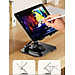 Kệ đỡ giá đỡ đế tản nhiệt cho laptop máy tính bảng hợp kim nhôm gấp gọn xoay 360 độ nhiều nấc độ cao K31- Hàng chính hãng