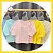 Combo 3 áo sơ sinh cotton Thái Hà Thịnh - Mẫu Tay Dài Màu Cài Nút Lệch - Size 1,2,3 cho bé sơ sinh -9kg