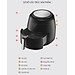Nồi Chiên Không Dầu Điện Tử Lock&Lock EJF296BLK (7.2 Lít) - Kèm Chảo Nướng - Hàng Chính Hãng