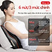 Gối massage cổ vai gáy, Máy massage lưng hồng ngoại trị liệu 16 đầu bi massage cùng chế độ rung