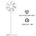Quạt Đứng XIAOMI Mi Smart Standing Fan 2 Lite - Hàng chính hãng