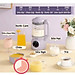 Máy Làm Sữa Hạt, Máy Nấu Sữa Hạt Cối Thủy Tinh OSTMARS Hàng Chính Hãng MINIIN 1100ml - 8 Chức Năng Xay Nấu Tiện Lợi - TẶNG KEM 2 CHAI THỦY TINH ĐỰNG SỮA HẠT