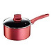 Quánh chống dính đáy từ Tefal So Chef G1352395 18cm có nắp (Đỏ) - Hàng chính hãng
