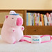 Thú nhồi bông capybara hồng đeo balo dễ thương - Size từ 35cm đến 55cm - Móc khoá gấu bông Capybara
