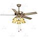 Quạt trần có đèn cánh thép năm đèn 52KSI - 597