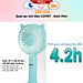 Quạt Sạc Tích Điện Cầm Tay Comet CRF1104 - Công Suất	4W - Dùng Liên Tục 4H - Hàng Chính Hãng - Bảo Hành 12 Tháng