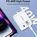 Adapter Củ Sạc Nhanh 40W Sạc 1 Cổng Type C 40W, 2 Cổng Type C 20W, PPS 25W, QC3.0 18W CHOETECH Q5006 Sạc Nhanh iPhone 15, iPhone, Samsung, iPad - Hàng Chính Hãng
