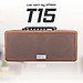 Loa kéo xách tay du lịch MTMAX T15 tích hợp vang chuyên nghiệp karaoke bluetooth 5.0 thiết kế sang trọng kèm 2 micro không dây hàng chính hãng