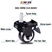 Bánh Xe Đen Đầu Vít Xoay 360 Có Khóa, Hàng Chất Lượng ANKAN, Lắp Xe Đẩy Hàng, Tủ, Bàn Ghế