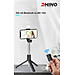 Gậy chụp ảnh cầm tay, kệ đỡ điện thoại 3 chân Rhino KP101 kèm bóng đèn LED với 6 thanh inox dài - Hàng chính hãng