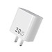 Adapter cóc củ sạc nhanh 30W PD USB C PPS chống cháy hiệu WIWU GAN ESSEN Fast Charger Wi-G002 cho iPhone iPad Oppo Samsung - Hàng nhập khẩu