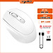 Chuột không dây HXSJ M107 wireless 2.4Ghz  sạc pin, chồng ồn, DIP1600 chuyên dùng cho máy tính, laptop, tivi - Hàng chính hãng