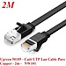 Ugreen UG50185NW101TK 2M màu Đen Cáp mạng LAN CAT 6 UTP dây dẹp - HÀNG CHÍNH HÃNG
