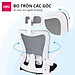 Ghế Xoay Văn Phòng Ngồi Làm Việc Công Thái Học Deli - Tay Gập Thông Minh, Có Ngả Lưng, Lưới Thoáng Khí, Chân Xoay Tiện Ích, Đệm Ghế Êm Aí - Phù Hợp Học Sinh, Văn Phòng, Game Thủ, Gaming - Hàng Chính Hãng