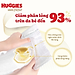 Tã/bỉm dán sơ sinh Huggies Skin Perfect NB 70+4 miếng với 2 vùng thấm giảm kích ứng da