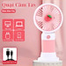 Quạt Mini Để Bàn, Quạt Tích Điện Sạc USB - Quạt Cầm Tay Tốc Độ, Điều Chỉnh Hướng Gió Xoay 360 Độ, Kiểu Dáng Sang Trọng , Không Gây Ồn, Pin Sạc - Giao Màu Ngẫu Nhiên - Hàng Nhập Khẩu