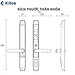 Khóa thông minh cửa nhôm Xingfa Kitos KT-AL520-II