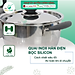 Nồi 3 đáy inox 430 Thân Cool Fivestar Standard quai silicon chống nóng nắp inox (16cm)