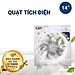 Quạt Sạc Tích Điện Dạng Hộp Tản Có Đèn LED GDV - Hàng Chính Hãng