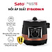 Nồi áp suất đa năng SATO 5AS066.N 5.0L - Nồi áp suất đa chức năng : nấu cơm, nấu cháo, hầm gân, ninh, súp, hấp, giữ ấm ...- Miễn phí vận chuyển toàn quốc - Hàng chính hãng