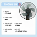 Quạt treo tường điện tử Mitomo FTT-60AE NEW 2024, có điều khiễn từ xa, hẹn giờ hàng chính hãng - Bảo hành 2 năm