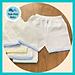 Combo 5 quần đùi sơ sinh cotton trắng viền màu JOU