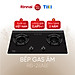 Bếp gas âm đầu đốt trong Rinnai RVB-2i(AB) mặt bếp kính và kiềng bếp men - Hàng chính hãng.