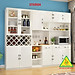 Tủ rượu kiêm tủ để đồ nhà bếp phong cách hiện đại 3TKR04 - Nội thất lắp ráp Viendong Adv