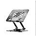 Kệ đỡ giá đỡ đế tản nhiệt cho laptop máy tính bảng hợp kim nhôm gấp gọn xoay 360 độ nhiều nấc độ cao K31- Hàng chính hãng
