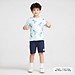 Áo cộc tay cho bé trai size đại Bigfox Miss Meow mùa hè chất cotton xuất Hàn, in động vật cỡ 3,6,9,11 tuổi 30kg 40kg