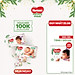 Tã/bỉm dán cao cấp Huggies Nature Made đủ size NB60/S82/M64/L54