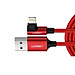 Cáp usb lightning bọc nhôm chống nhiễu góc 90 độ màu đỏ 1m Ugreen 299OL60555US Hàng chính hãng